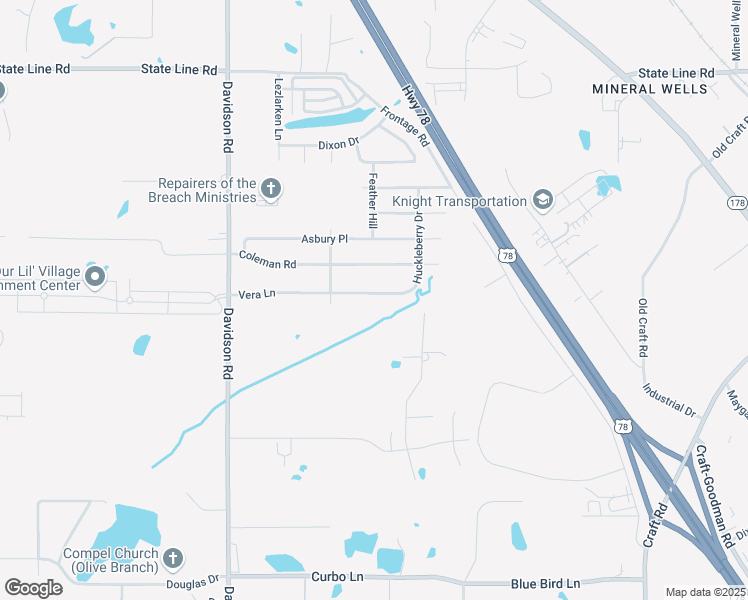 map of restaurants, bars, coffee shops, grocery stores, and more near 6319 Vera Lane in Olive Branch