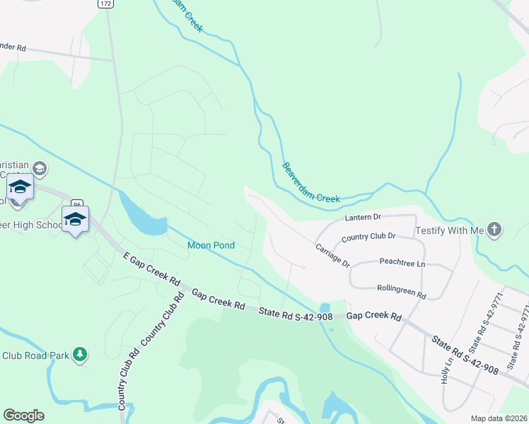 map of restaurants, bars, coffee shops, grocery stores, and more near 23 Carriage Drive in Greer
