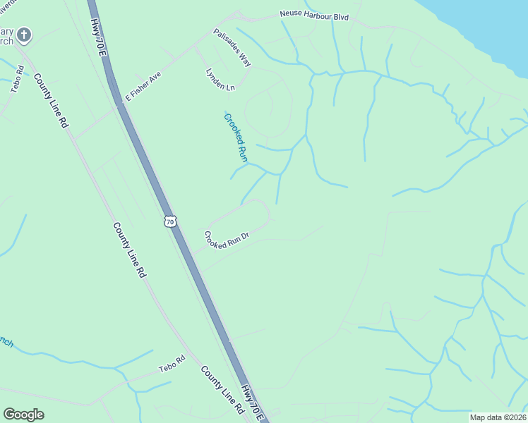 map of restaurants, bars, coffee shops, grocery stores, and more near 104 Sumatra Court in New Bern