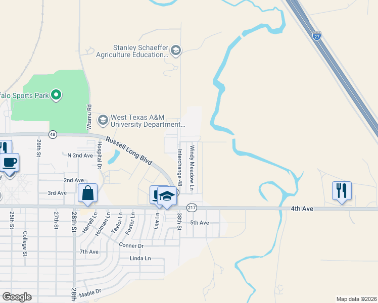 map of restaurants, bars, coffee shops, grocery stores, and more near 14 Windy Meadow Lane in Canyon