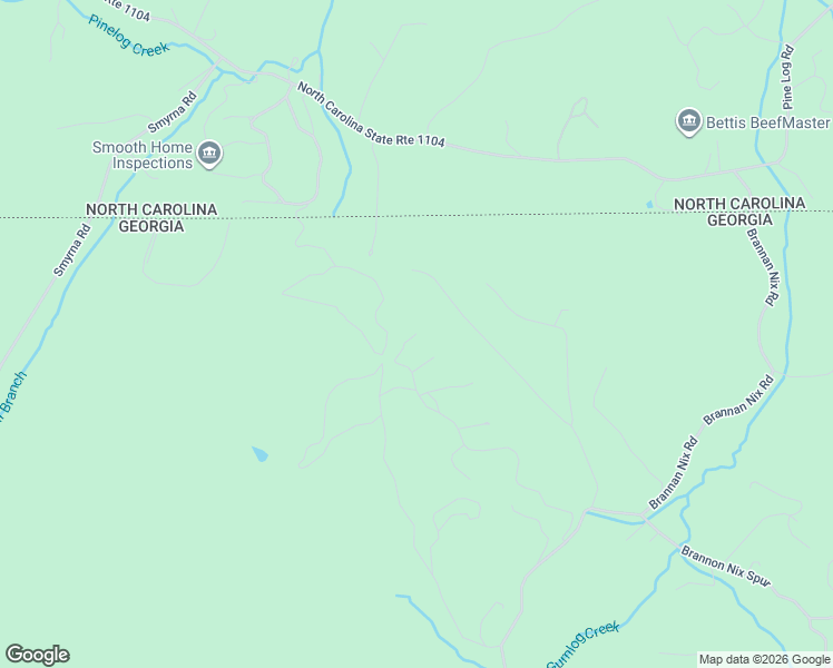 map of restaurants, bars, coffee shops, grocery stores, and more near 1042 Brannon Ridge in Young Harris