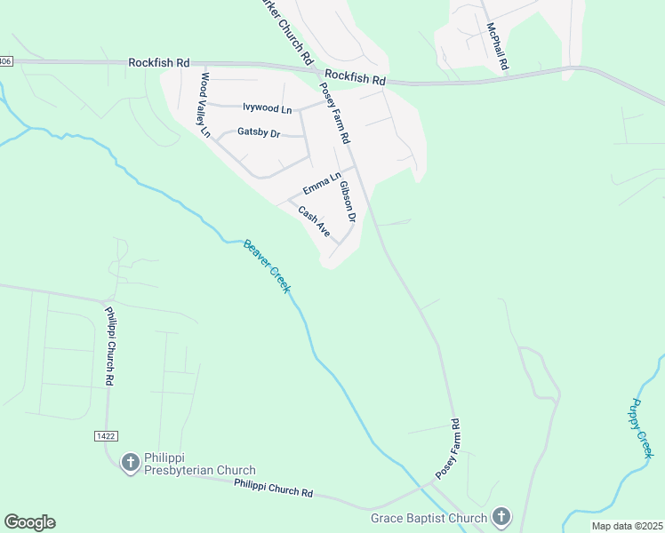 map of restaurants, bars, coffee shops, grocery stores, and more near 459 Gibson Drive in Raeford