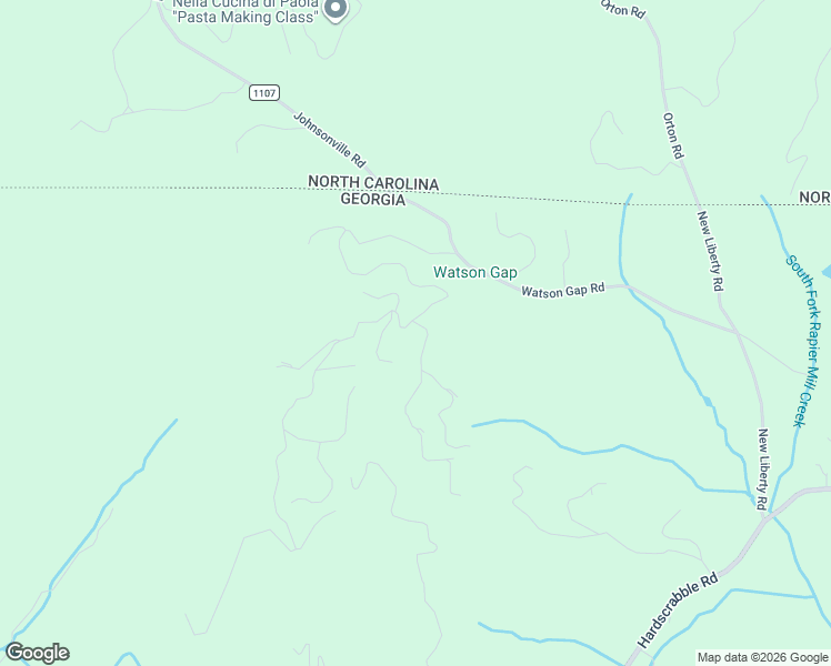 map of restaurants, bars, coffee shops, grocery stores, and more near 670 Mountain High Drive in Mineral Bluff