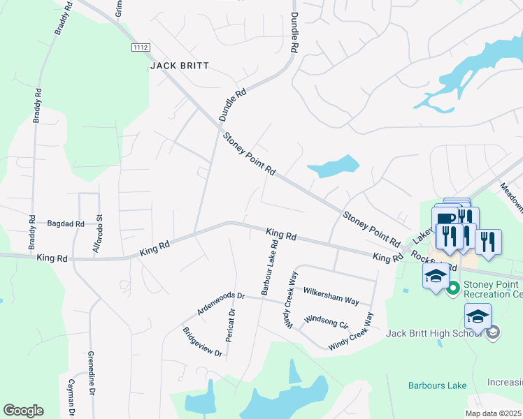 map of restaurants, bars, coffee shops, grocery stores, and more near 7037 Pleasant Drive in Fayetteville