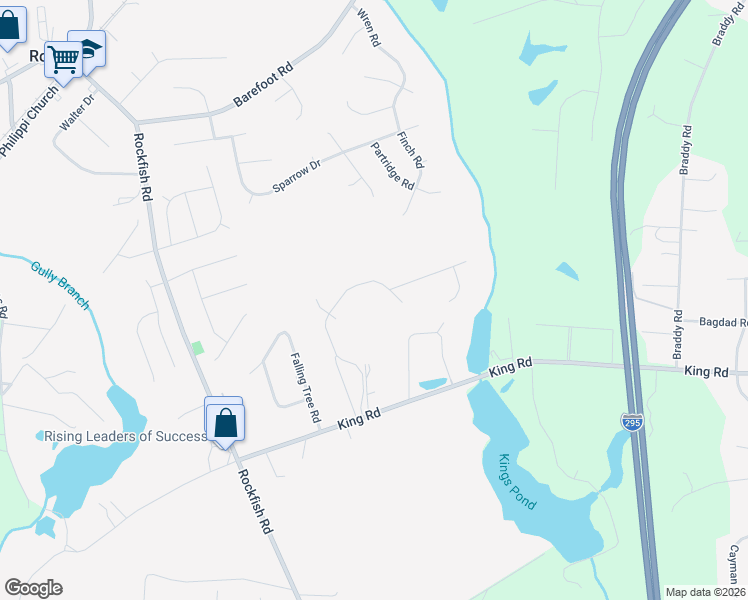 map of restaurants, bars, coffee shops, grocery stores, and more near 538 Corsegan Road in Fayetteville