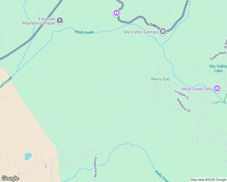 map of restaurants, bars, coffee shops, grocery stores, and more near 2163 Ridgepole Drive in Dillard