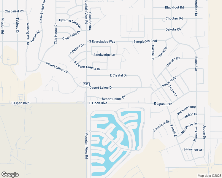 map of restaurants, bars, coffee shops, grocery stores, and more near 2064 Desert Lakes Drive in Fort Mohave