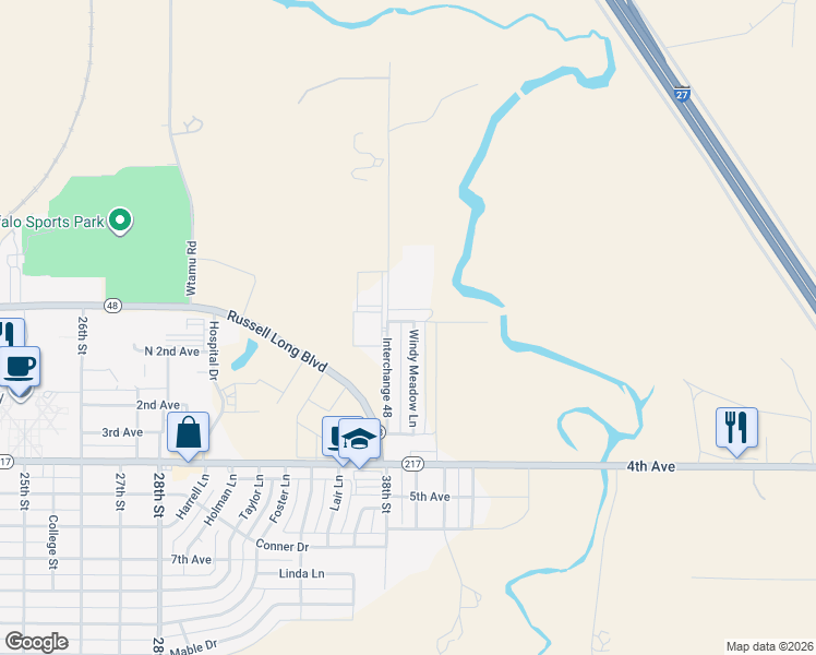 map of restaurants, bars, coffee shops, grocery stores, and more near 2 Windy Meadow Lane in Canyon