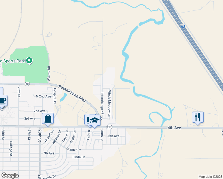 map of restaurants, bars, coffee shops, grocery stores, and more near 5 Hooper Drive in Canyon