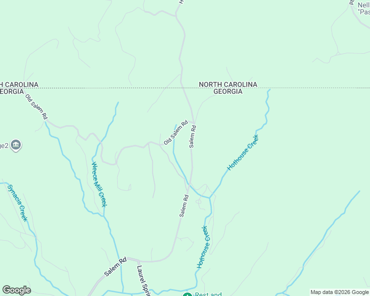 map of restaurants, bars, coffee shops, grocery stores, and more near Salem Road in Mineral Bluff