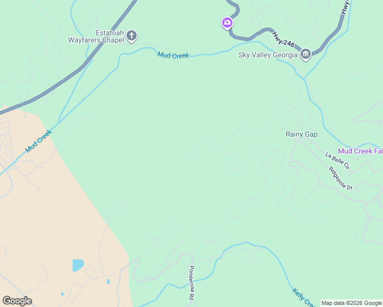 map of restaurants, bars, coffee shops, grocery stores, and more near 2386 Ridgepole Drive in Dillard