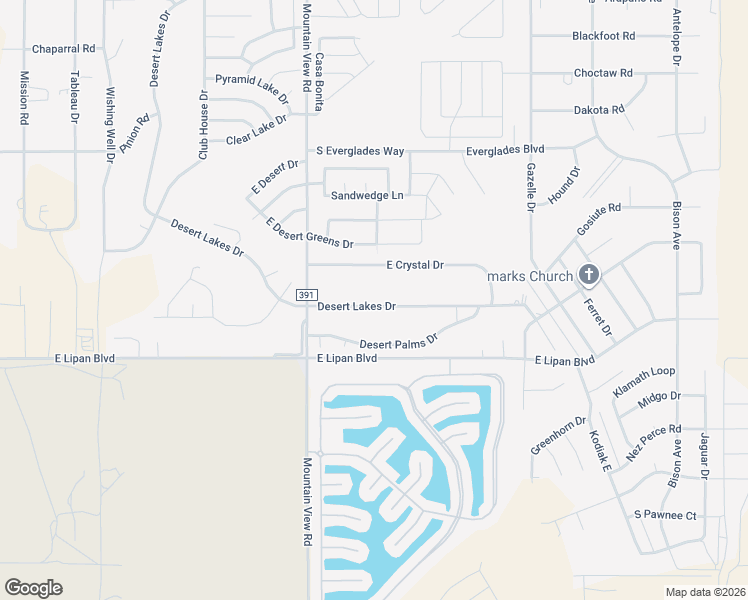 map of restaurants, bars, coffee shops, grocery stores, and more near 2053 Desert Lakes Drive in Fort Mohave