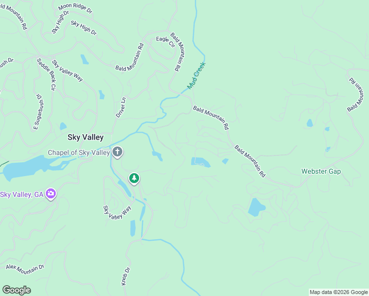 map of restaurants, bars, coffee shops, grocery stores, and more near 401 Overlook Way in Sky Valley