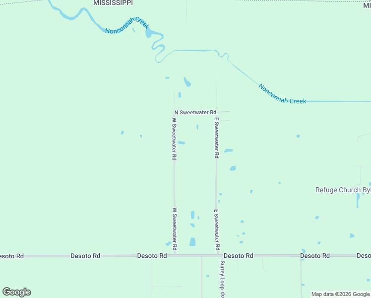 map of restaurants, bars, coffee shops, grocery stores, and more near 270 West Sweetwater Road in Byhalia