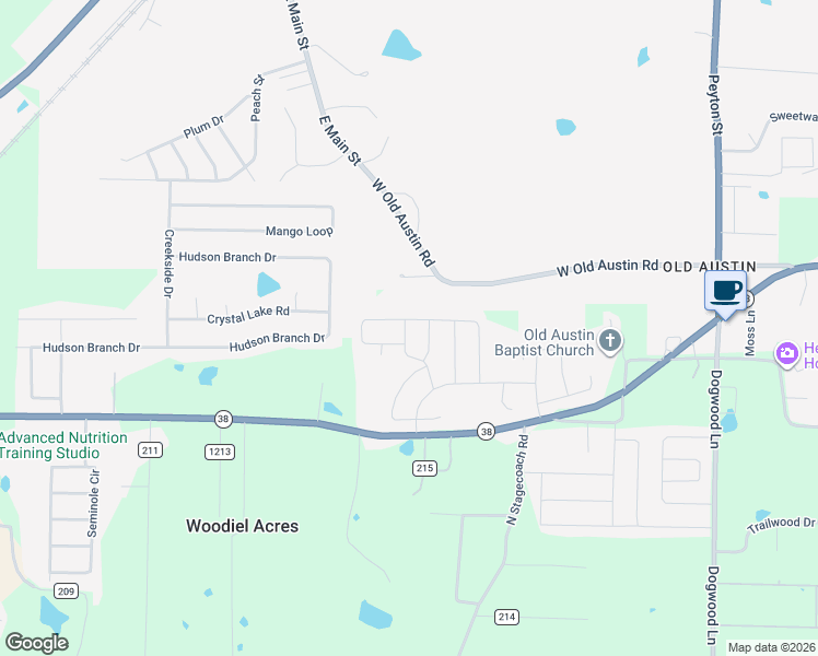 map of restaurants, bars, coffee shops, grocery stores, and more near 56 Fletcher Drive in Austin