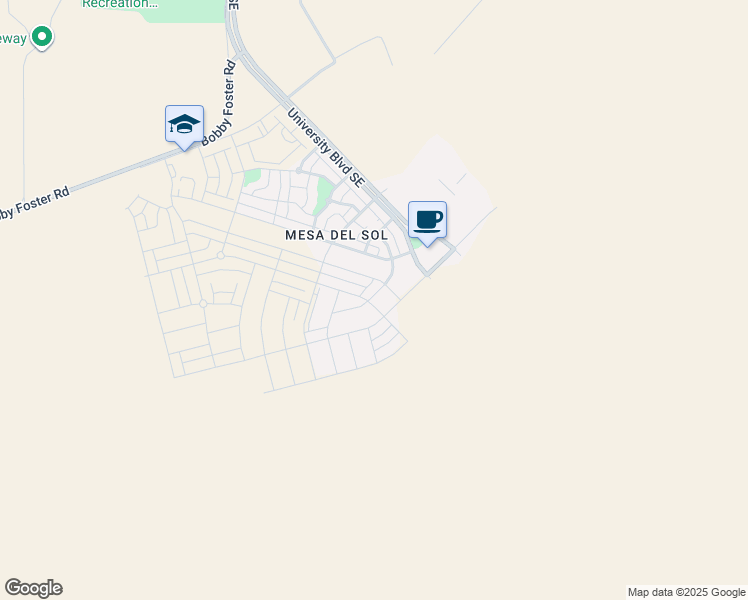 map of restaurants, bars, coffee shops, grocery stores, and more near 2609 Stryker Road Southeast in Albuquerque