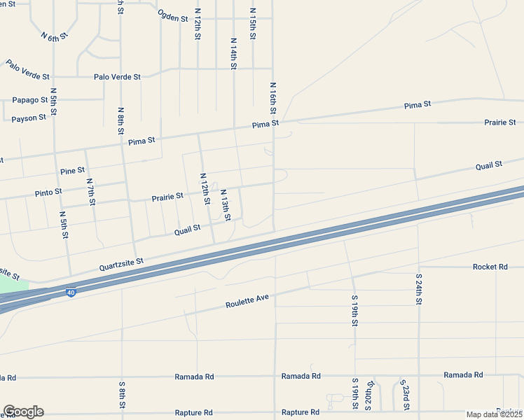 map of restaurants, bars, coffee shops, grocery stores, and more near 7798 Quartzsite Street in Holbrook