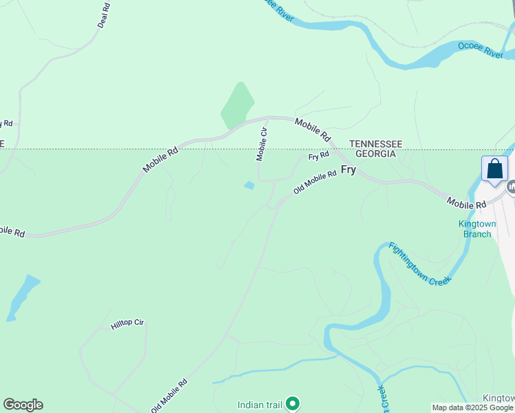 map of restaurants, bars, coffee shops, grocery stores, and more near 38 Friendly Lane in McCaysville