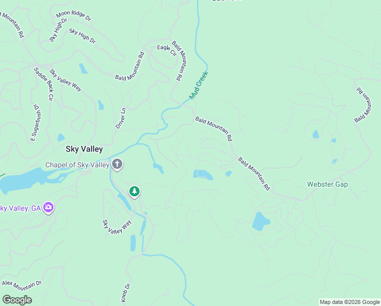 map of restaurants, bars, coffee shops, grocery stores, and more near 401 Overlook Way in Sky Valley