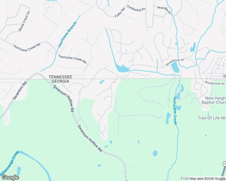 map of restaurants, bars, coffee shops, grocery stores, and more near 173 Blue Jay Parkway in Ringgold