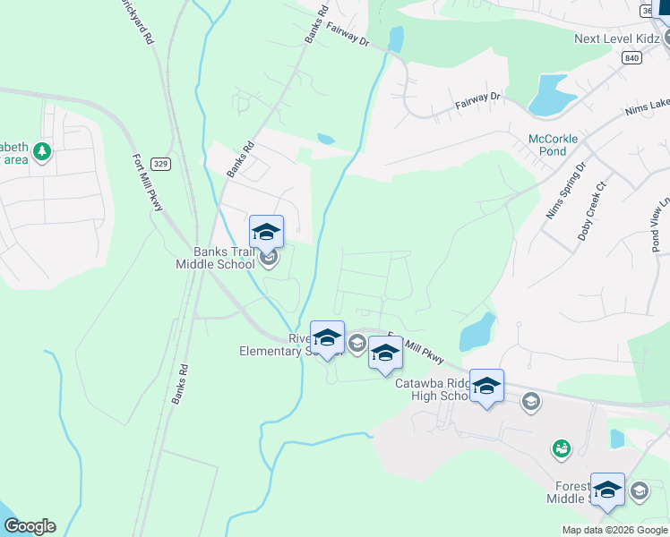 map of restaurants, bars, coffee shops, grocery stores, and more near 3087 Belden Drive in Fort Mill