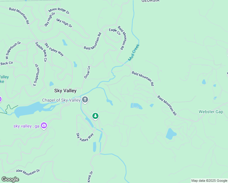 map of restaurants, bars, coffee shops, grocery stores, and more near 57 Aerie Lane in Dillard