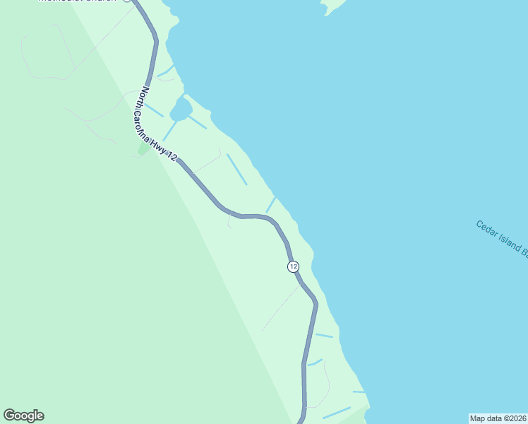 map of restaurants, bars, coffee shops, grocery stores, and more near 2524 Cedar Island Road in Cedar Island