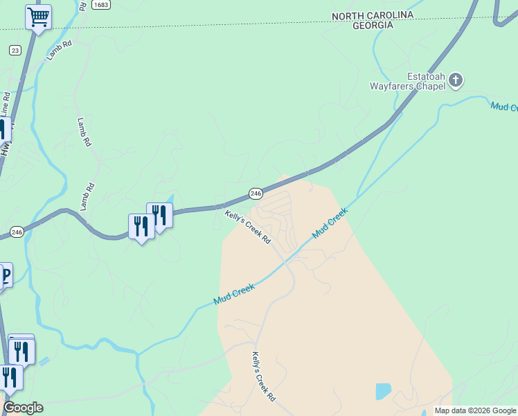 map of restaurants, bars, coffee shops, grocery stores, and more near in Dillard