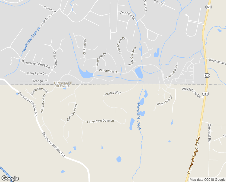 map of restaurants, bars, coffee shops, grocery stores, and more near 348 Wisley Way in Ringgold