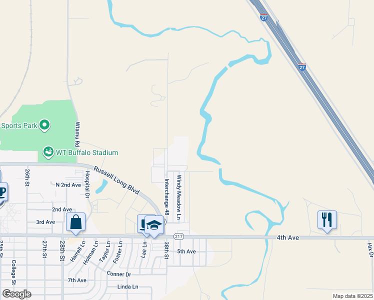 map of restaurants, bars, coffee shops, grocery stores, and more near 50 Valleyview Road in Canyon