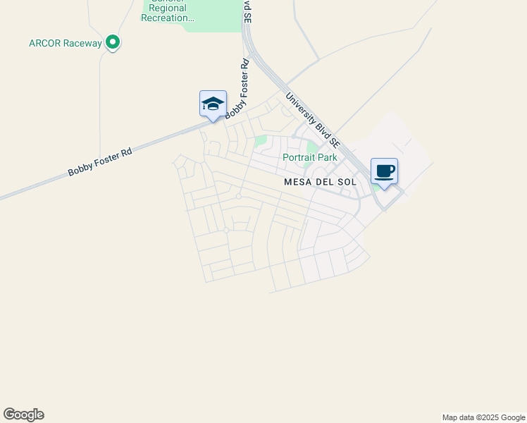 map of restaurants, bars, coffee shops, grocery stores, and more near 2319 Stieglitz Avenue Southeast in Albuquerque