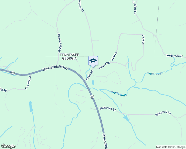 map of restaurants, bars, coffee shops, grocery stores, and more near 35 Arbor Circle in Mineral Bluff