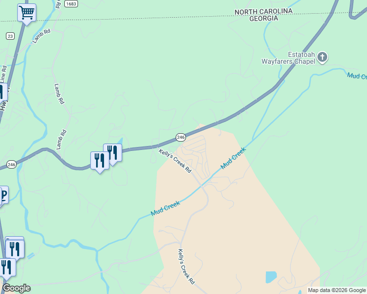 map of restaurants, bars, coffee shops, grocery stores, and more near in Dillard