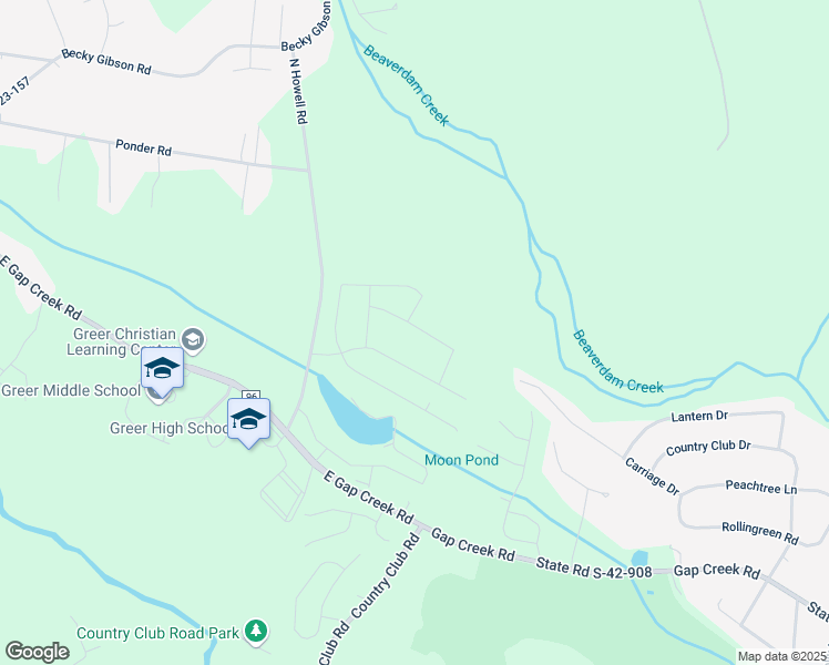 map of restaurants, bars, coffee shops, grocery stores, and more near 3240 North Howell Road in Greer