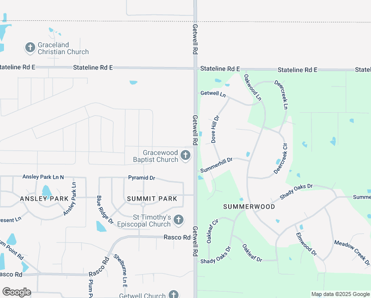 map of restaurants, bars, coffee shops, grocery stores, and more near 3035 Dove Hill Cove in Olive Branch