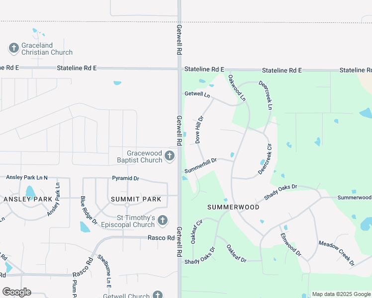 map of restaurants, bars, coffee shops, grocery stores, and more near 3035 Dove Hill Cove in Olive Branch
