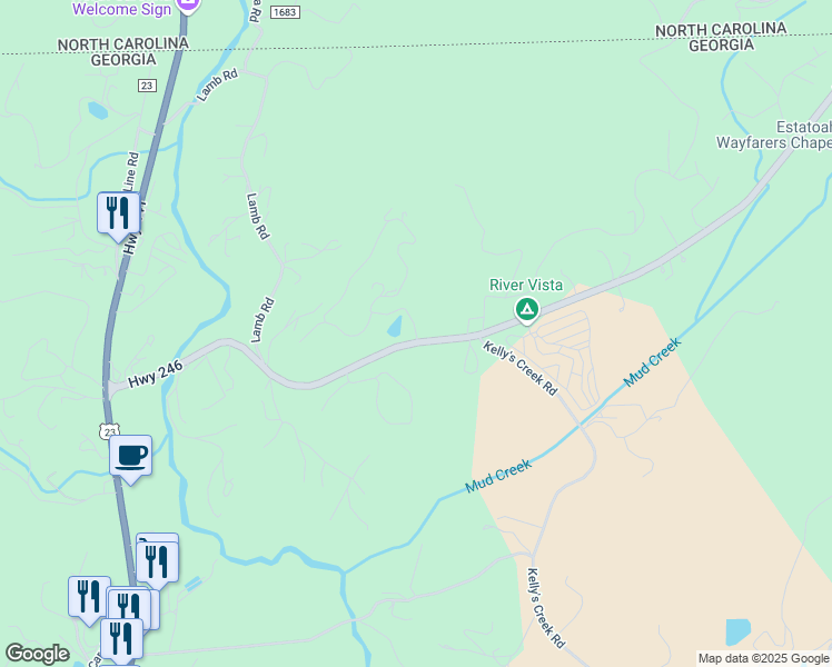 map of restaurants, bars, coffee shops, grocery stores, and more near 891-899 Larry McClure Highway in Dillard