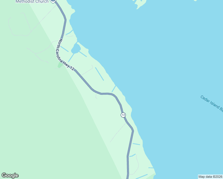 map of restaurants, bars, coffee shops, grocery stores, and more near 2524 Cedar Island Road in Cedar Island