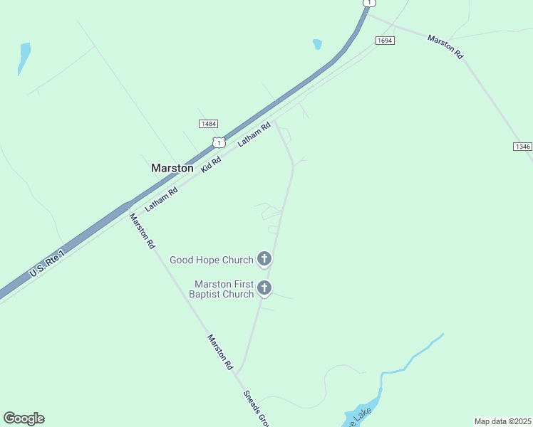 map of restaurants, bars, coffee shops, grocery stores, and more near 107 Perry Lane in Marston
