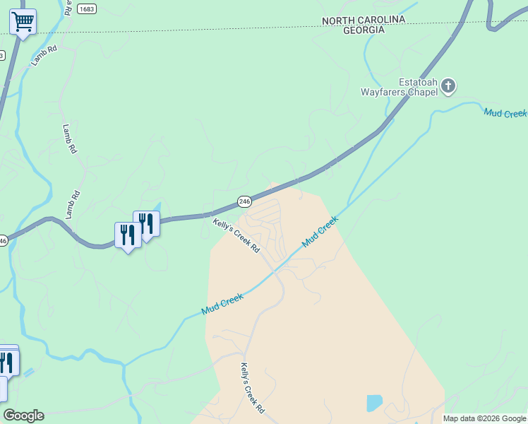 map of restaurants, bars, coffee shops, grocery stores, and more near in Dillard