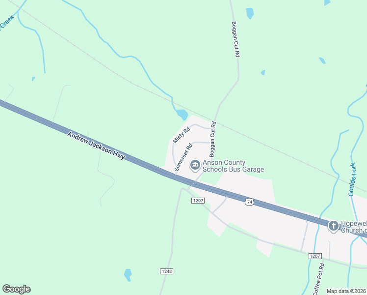 map of restaurants, bars, coffee shops, grocery stores, and more near 141 Sommerset Road in Polkton