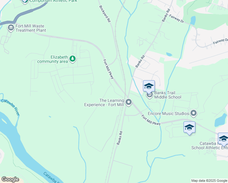 map of restaurants, bars, coffee shops, grocery stores, and more near 272 South Carolina 1719 in Fort Mill