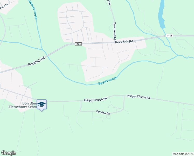 map of restaurants, bars, coffee shops, grocery stores, and more near 223 Himalaya Drive in Raeford