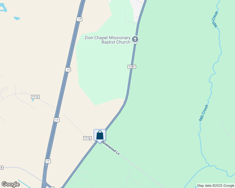 map of restaurants, bars, coffee shops, grocery stores, and more near 9462 U.S. 17 in Pollocksville