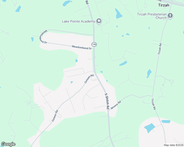 map of restaurants, bars, coffee shops, grocery stores, and more near 610 Osteen Road in York