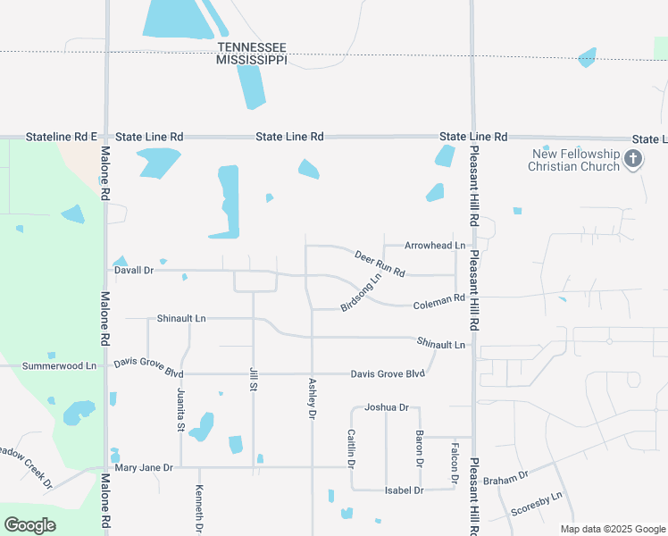 map of restaurants, bars, coffee shops, grocery stores, and more near 4615 Coleman Road in Olive Branch