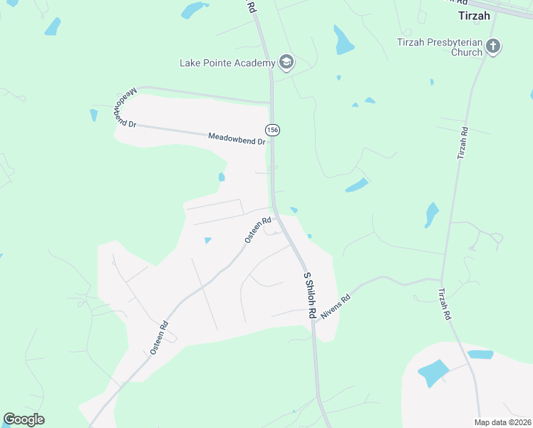 map of restaurants, bars, coffee shops, grocery stores, and more near 610 Osteen Road in York