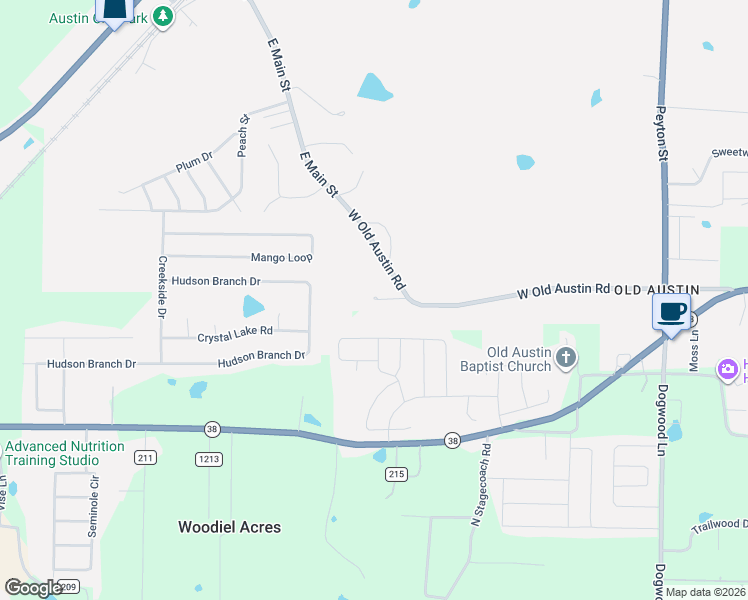 map of restaurants, bars, coffee shops, grocery stores, and more near 51 Fletcher Drive in Austin