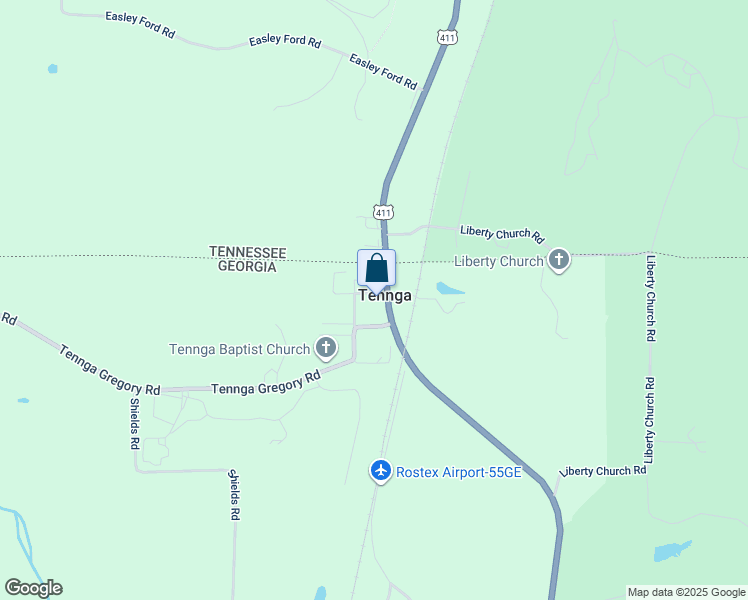 map of restaurants, bars, coffee shops, grocery stores, and more near 14 Pine Street North in Crandall