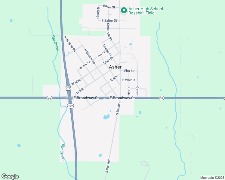 map of restaurants, bars, coffee shops, grocery stores, and more near 100 East 6th in Asher